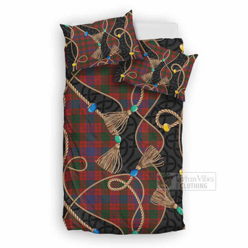 Ross Scottish Tartan Twisted Ropes Stylized Bedding Set UK Bedding Set UK Double 79*79 inch - Tartan Vibes Clothing