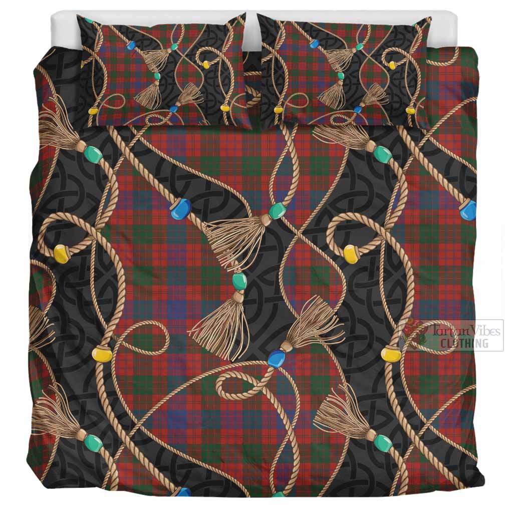 Ross Scottish Tartan Twisted Ropes Stylized Bedding Set UK Bedding Set UK Super King 104*94 inch - Tartan Vibes Clothing