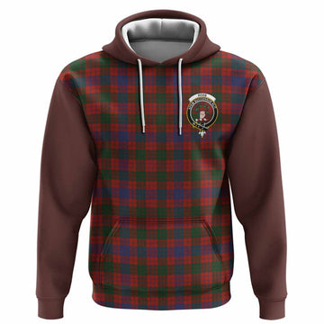 Ross Tartan Accent Hoodie with Family Crest