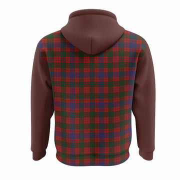 Ross Tartan Accent Hoodie with Family Crest