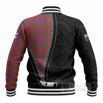 Ross Tartan Baseball Jacket New Zealand Pattern Unique Zipper Stylized