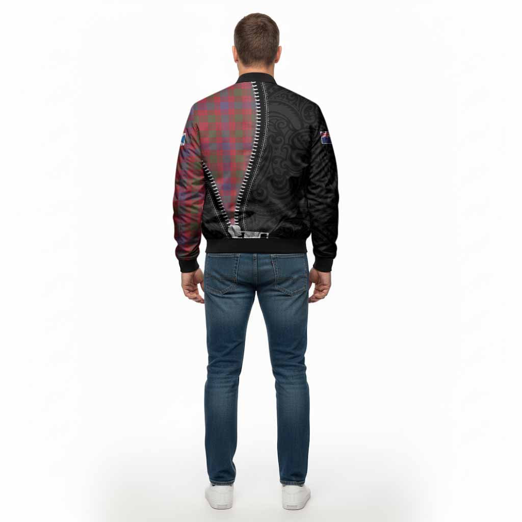Ross Tartan Bomber Jacket New Zealand Pattern Unique Zipper Stylized