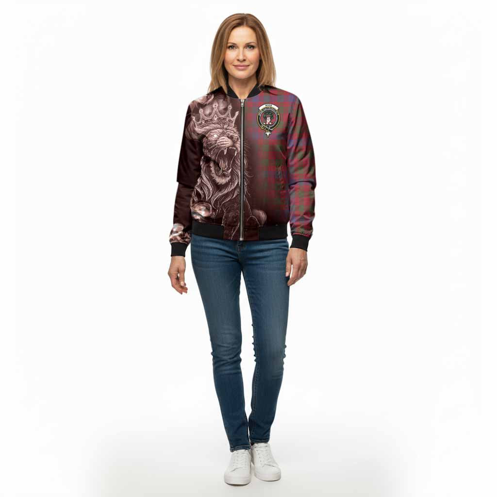 Ross Tartan Bomber Jacket Roaring Lion Heritage