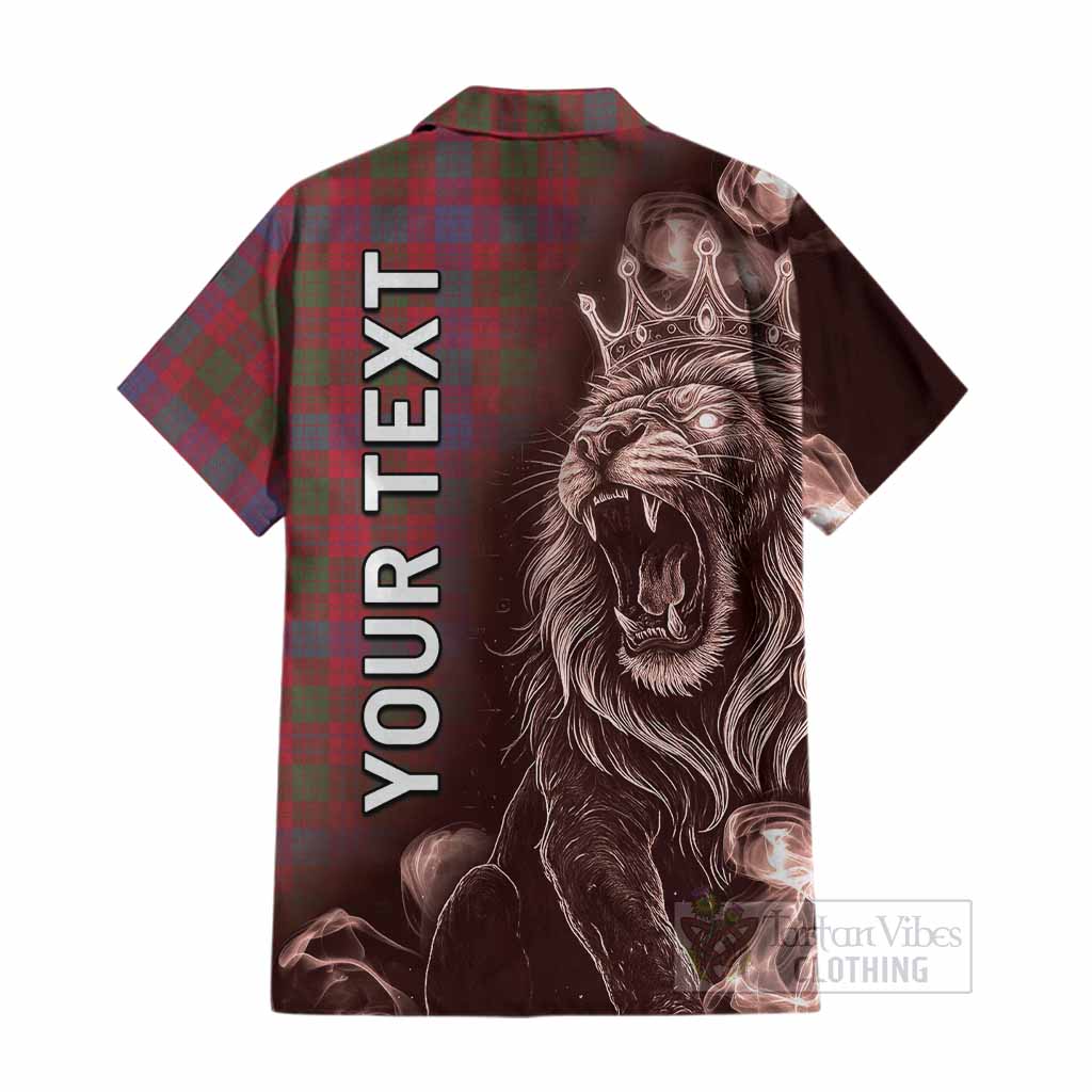 Ross Tartan Cotton Hawaiian Shirt Roaring Lion Heritage
