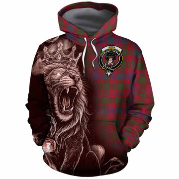 Ross Tartan Cotton Hoodie Roaring Lion Heritage