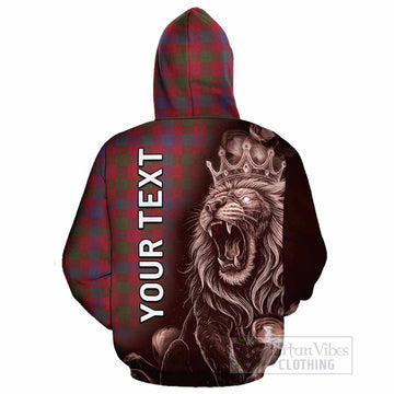 Ross Tartan Cotton Hoodie Roaring Lion Heritage