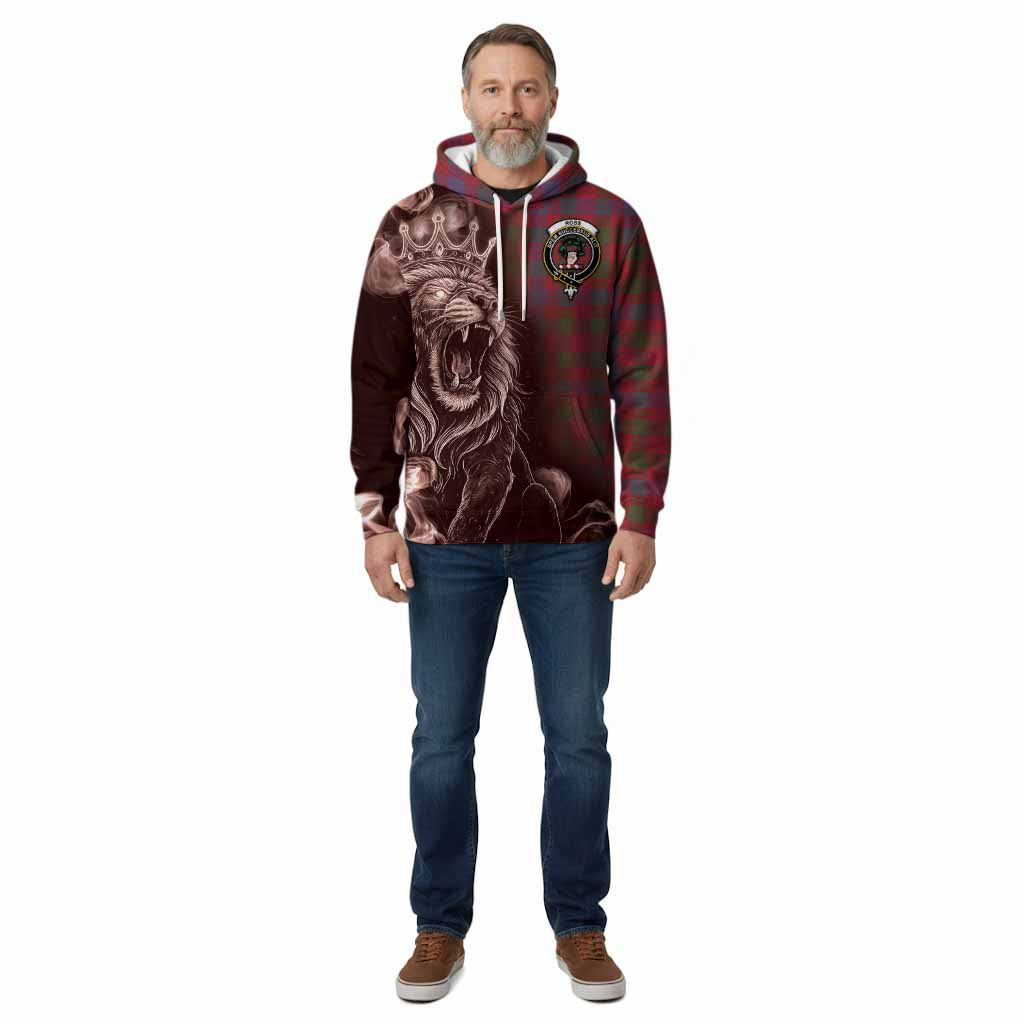 Ross Tartan Cotton Hoodie Roaring Lion Heritage