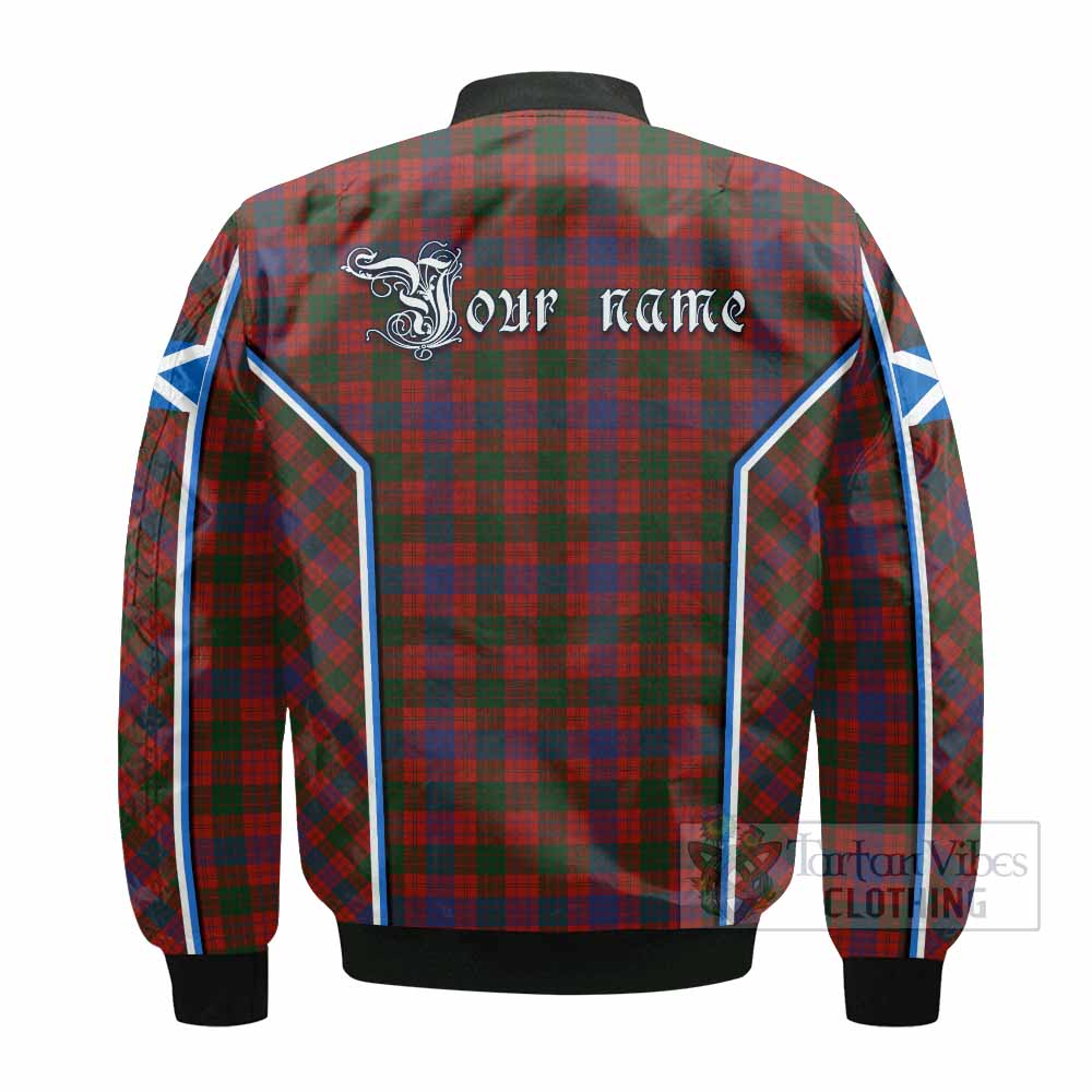 Ross Tartan Crest Bomber Jacket Scotland Coat of Arm Flag Style - Tartan Vibes Clothing