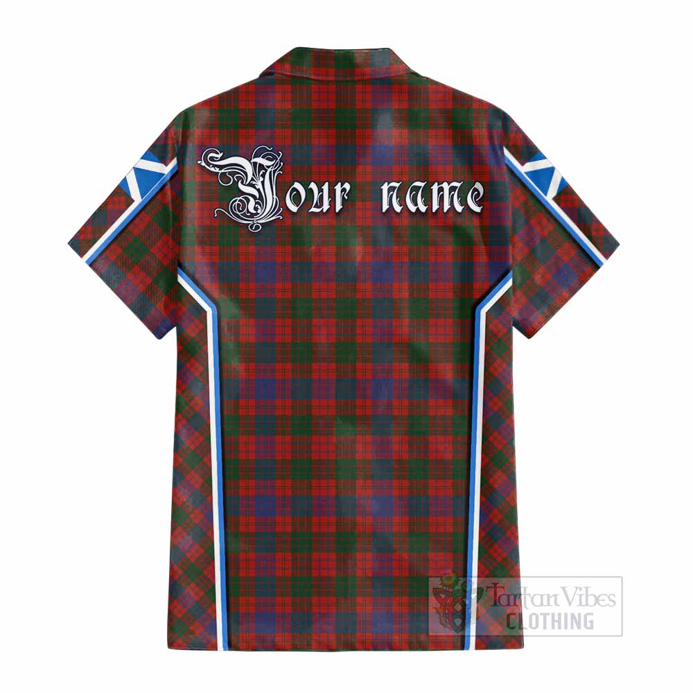 Ross Tartan Crest Cotton Hawaiian Shirt Scotland Coat of Arm Flag Style - Tartan Vibes Clothing