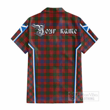 Ross Tartan Crest Cotton Hawaiian Shirt Scotland Coat of Arm Flag Style - Tartan Vibes Clothing