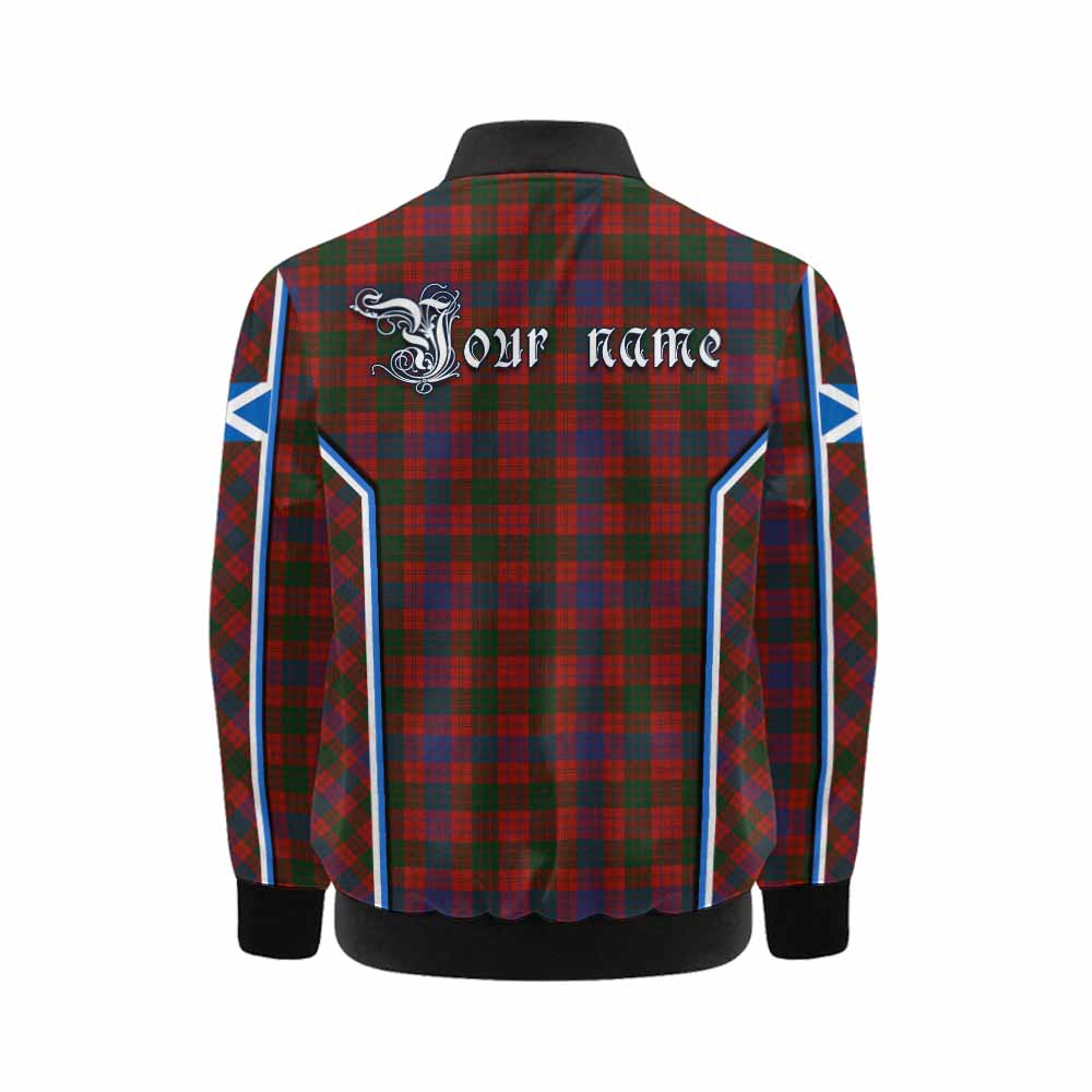 Ross Tartan Crest Kid Bomber Jacket Scotland Coat of Arm Flag Style - Tartan Vibes Clothing