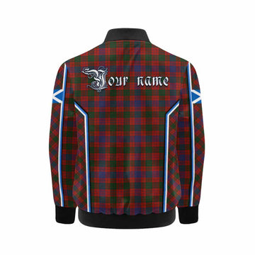 Ross Tartan Crest Kid Bomber Jacket Scotland Coat of Arm Flag Style - Tartan Vibes Clothing