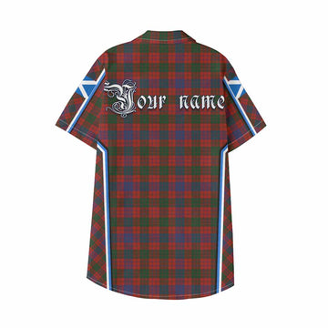 Ross Tartan Crest Kid Hawaiian Shirt Scotland Coat of Arm Flag Style - Tartan Vibes Clothing