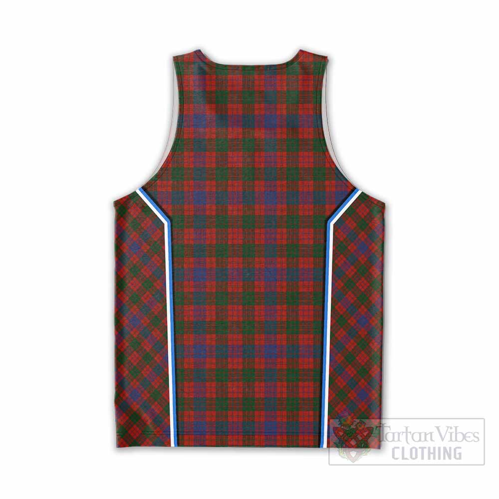 Ross Tartan Crest Men Tank Top Scotland Coat of Arm Flag Style - Tartan Vibes Clothing