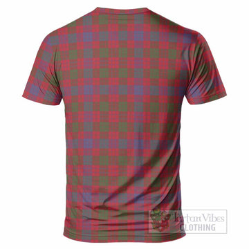 Ross Tartan Crest T-Shirt Ferocious Lion Style