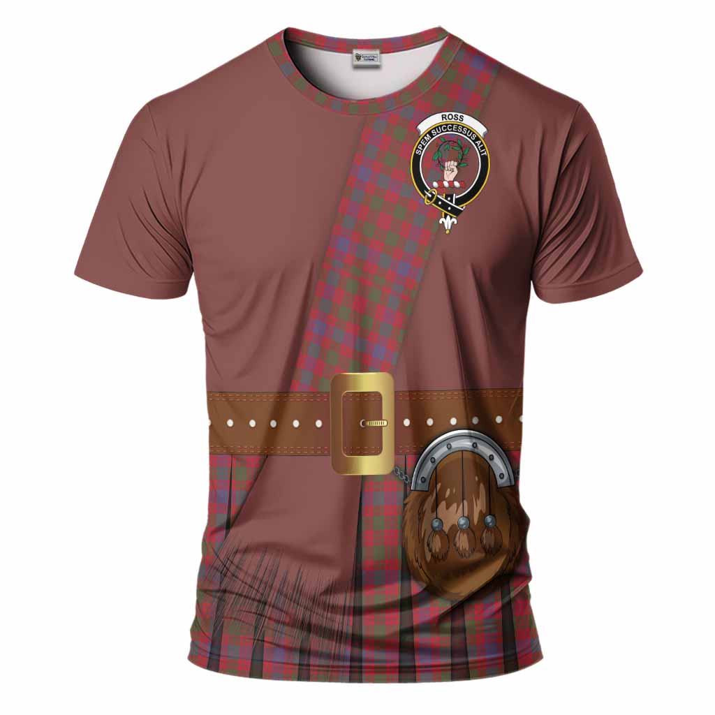 Ross Tartan Crest T-Shirt Kilt Costume Style