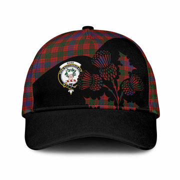 Ross Tartan Family Crest Classic Cap Scotland Thistle Floral Flag Style