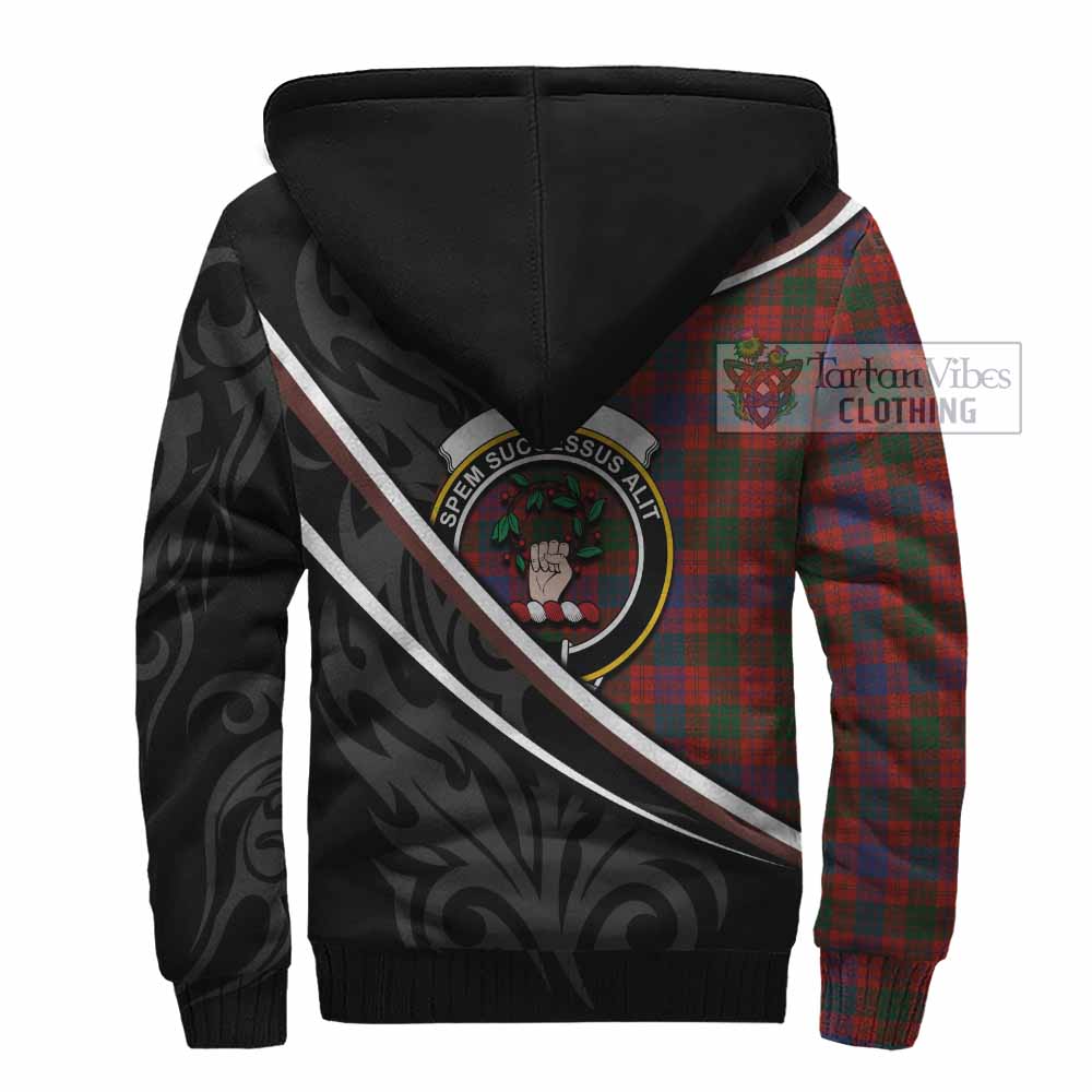 Ross Tartan Family Crest Sherpa Hoodie Celtic Scottish Thistle Floral - Tartan Vibes Clothing