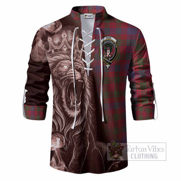 Ross Tartan Ghillie Shirt Roaring Lion Heritage