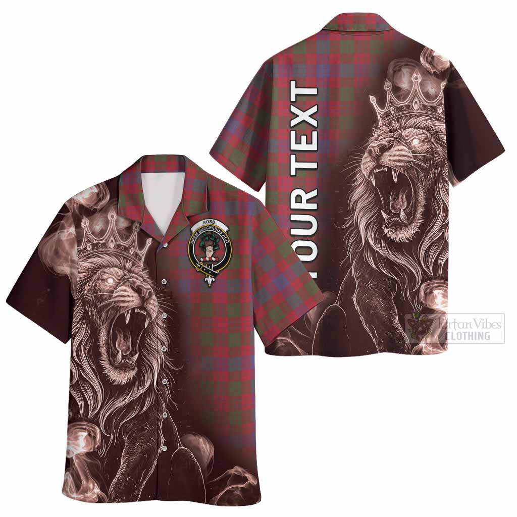 Ross Tartan Hawaiian Shirt Roaring Lion Heritage
