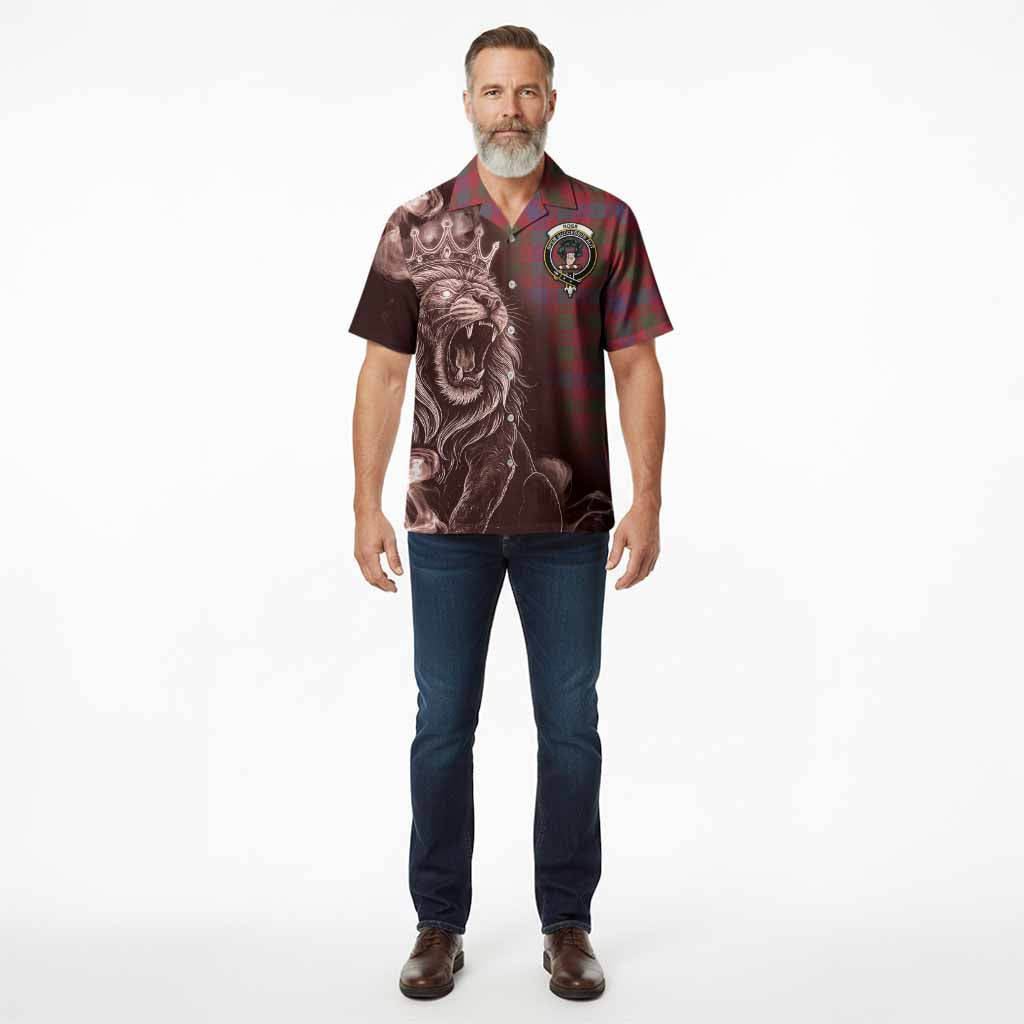 Ross Tartan Hawaiian Shirt Roaring Lion Heritage