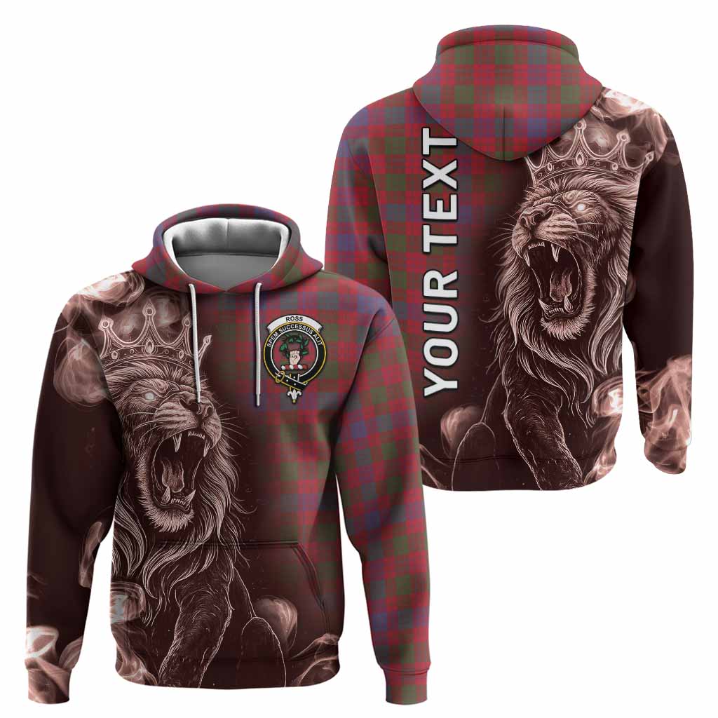 Ross Tartan Hoodie Roaring Lion Heritage