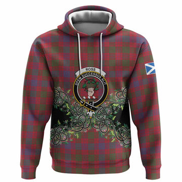 Ross Tartan Hoodie Thistle Scottish Spirit