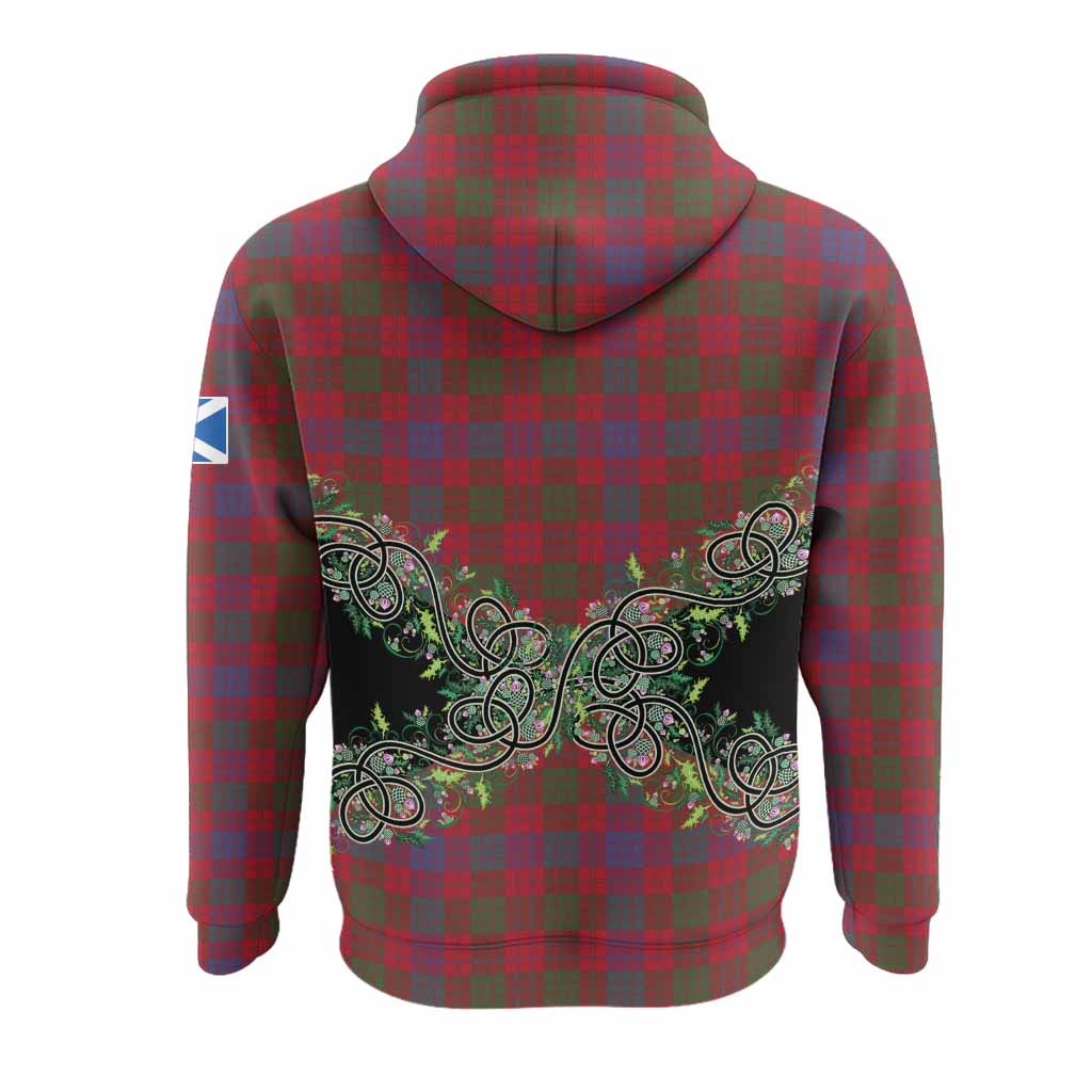 Ross Tartan Hoodie Thistle Scottish Spirit
