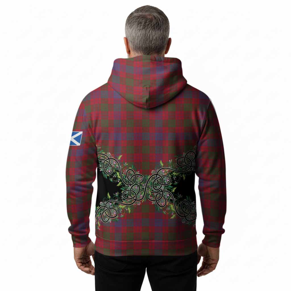 Ross Tartan Hoodie Thistle Scottish Spirit