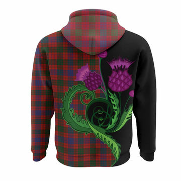 Ross Tartan Hoodie Traditional Scottish Thistle
