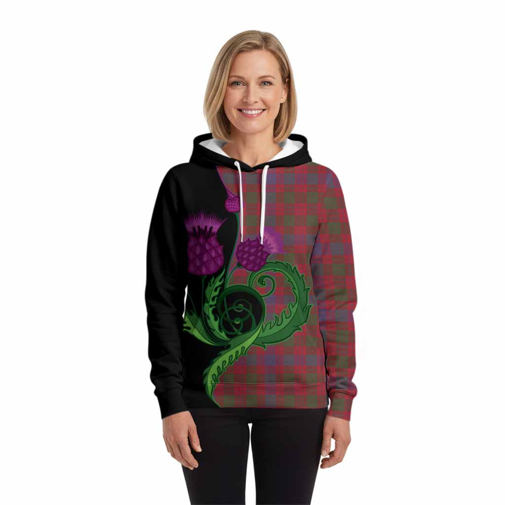 Ross Tartan Hoodie Traditional Scottish Thistle