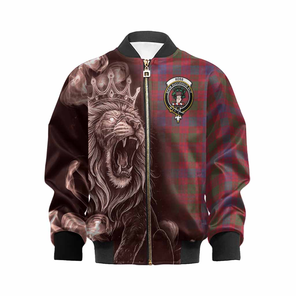 Ross Tartan Kid Bomber Jacket Roaring Lion Heritage