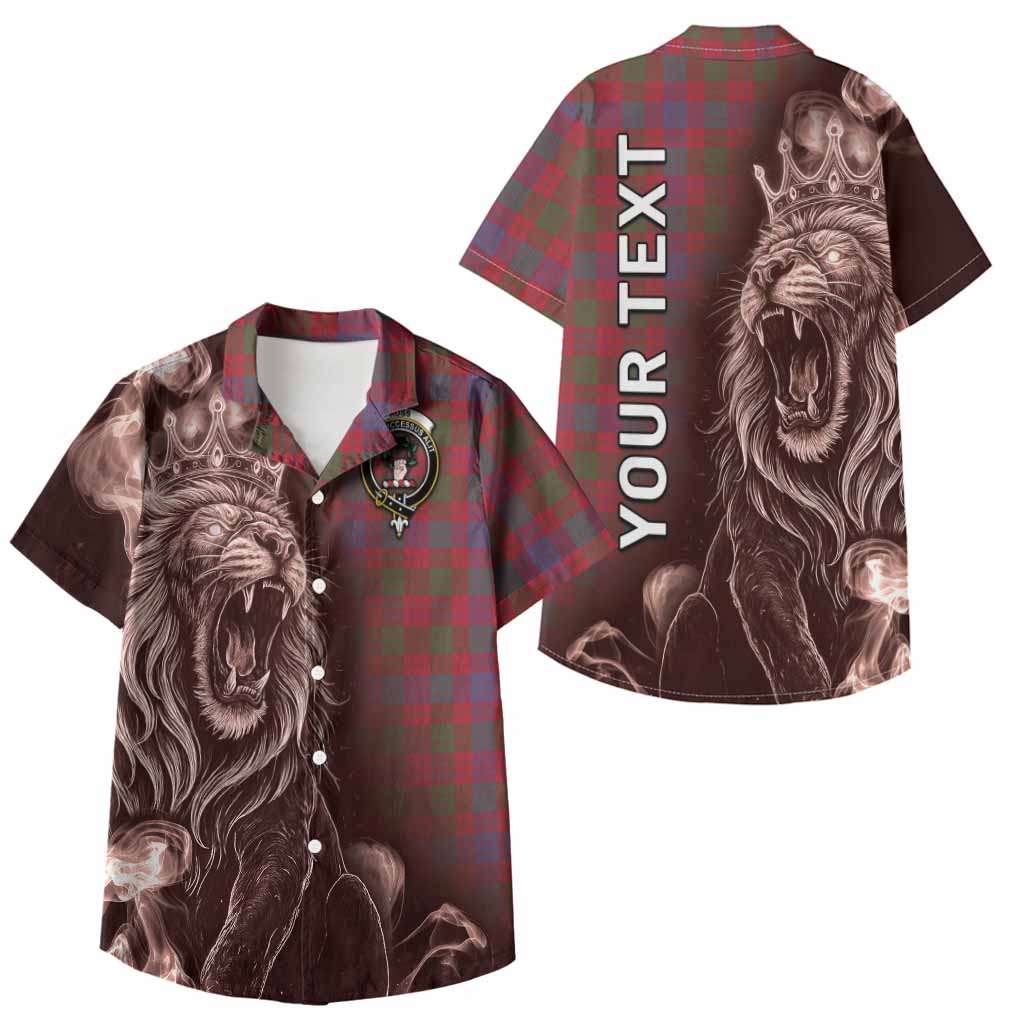 Ross Tartan Kid Hawaiian Shirt Roaring Lion Heritage