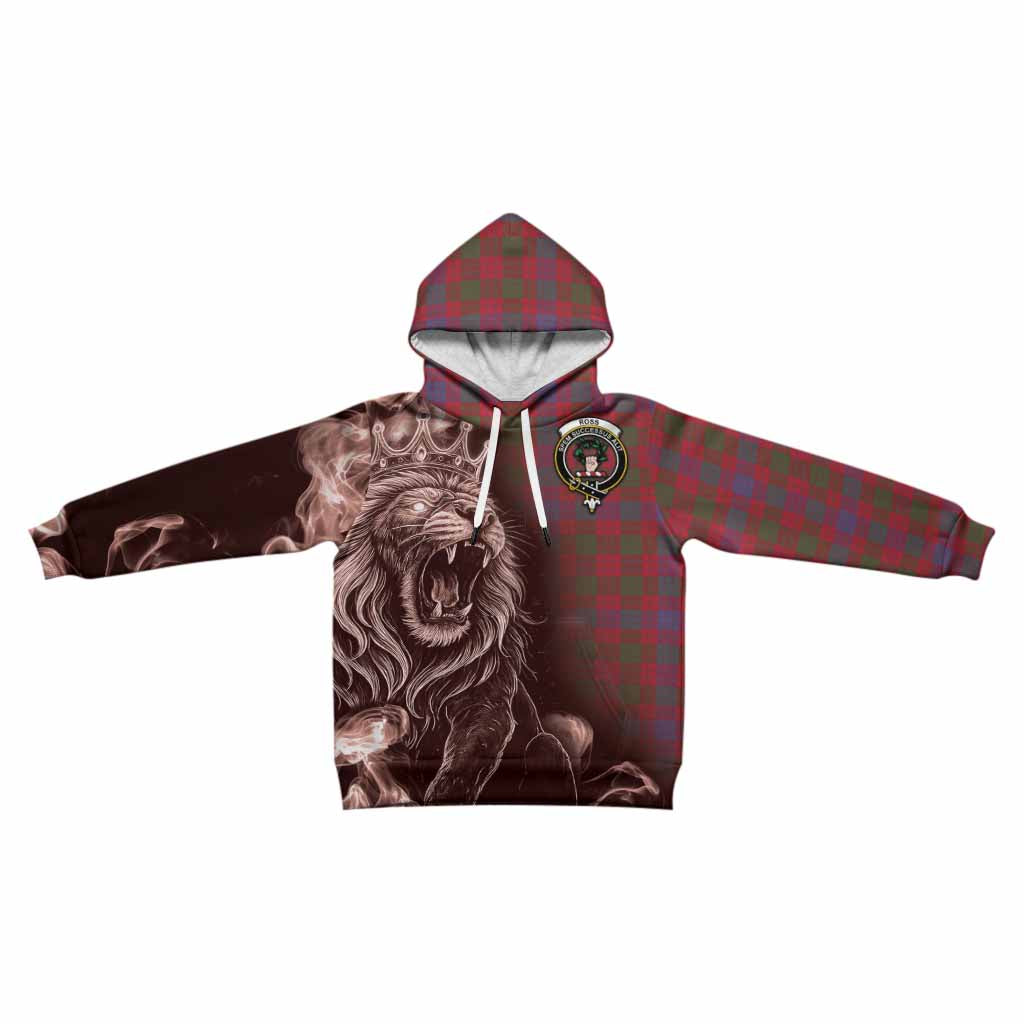 Ross Tartan Kid Hoodie Roaring Lion Heritage