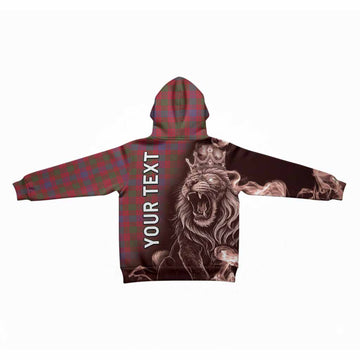 Ross Tartan Kid Hoodie Roaring Lion Heritage