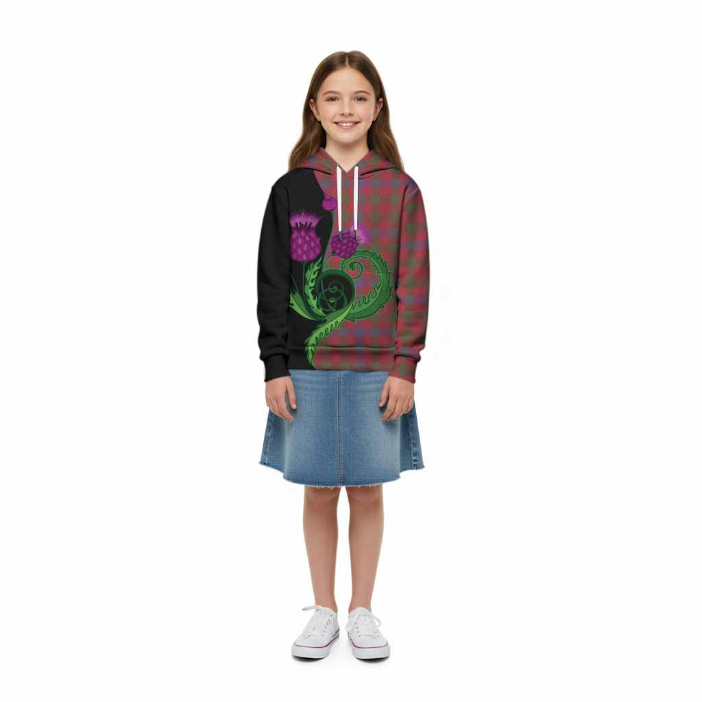 Ross Tartan Kid Hoodie Traditional Scottish Thistle