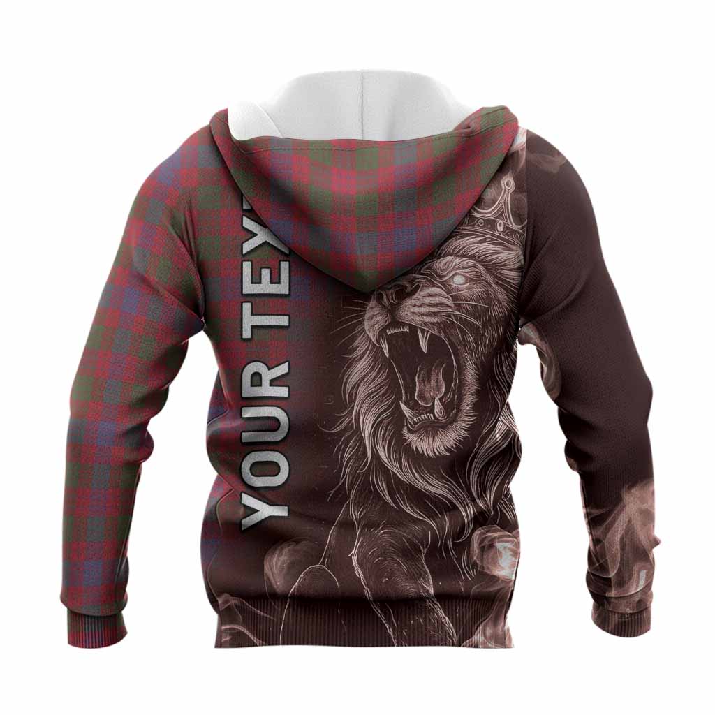 Ross Tartan Knitted Hoodie Roaring Lion Heritage
