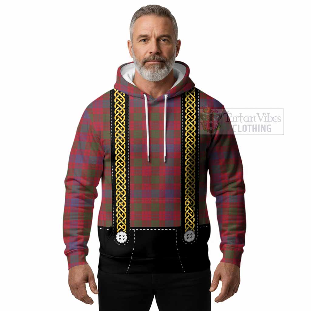 Ross Tartan Lederhosen Costume Hoodie Scotland Celtic Knot Motif