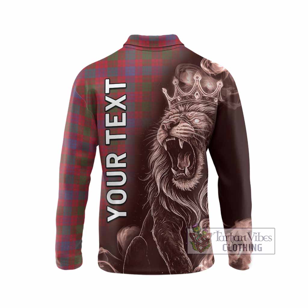 Ross Tartan Long Sleeve Polo Shirt Roaring Lion Heritage
