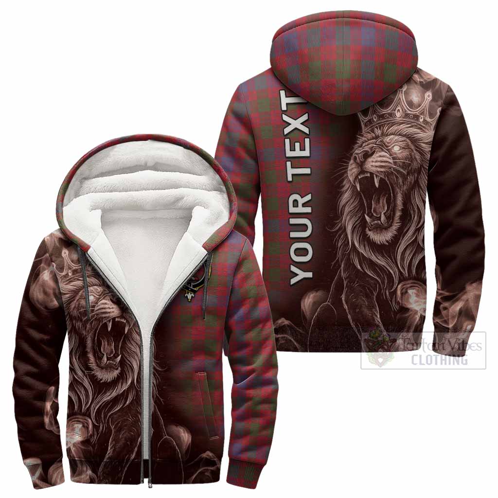 Ross Tartan Sherpa Hoodie Roaring Lion Heritage
