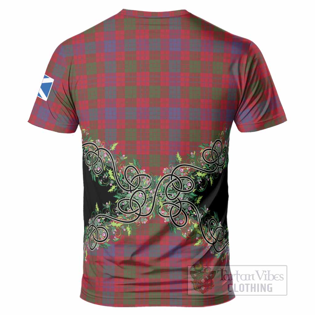 Ross Tartan T-Shirt Thistle Scottish Spirit