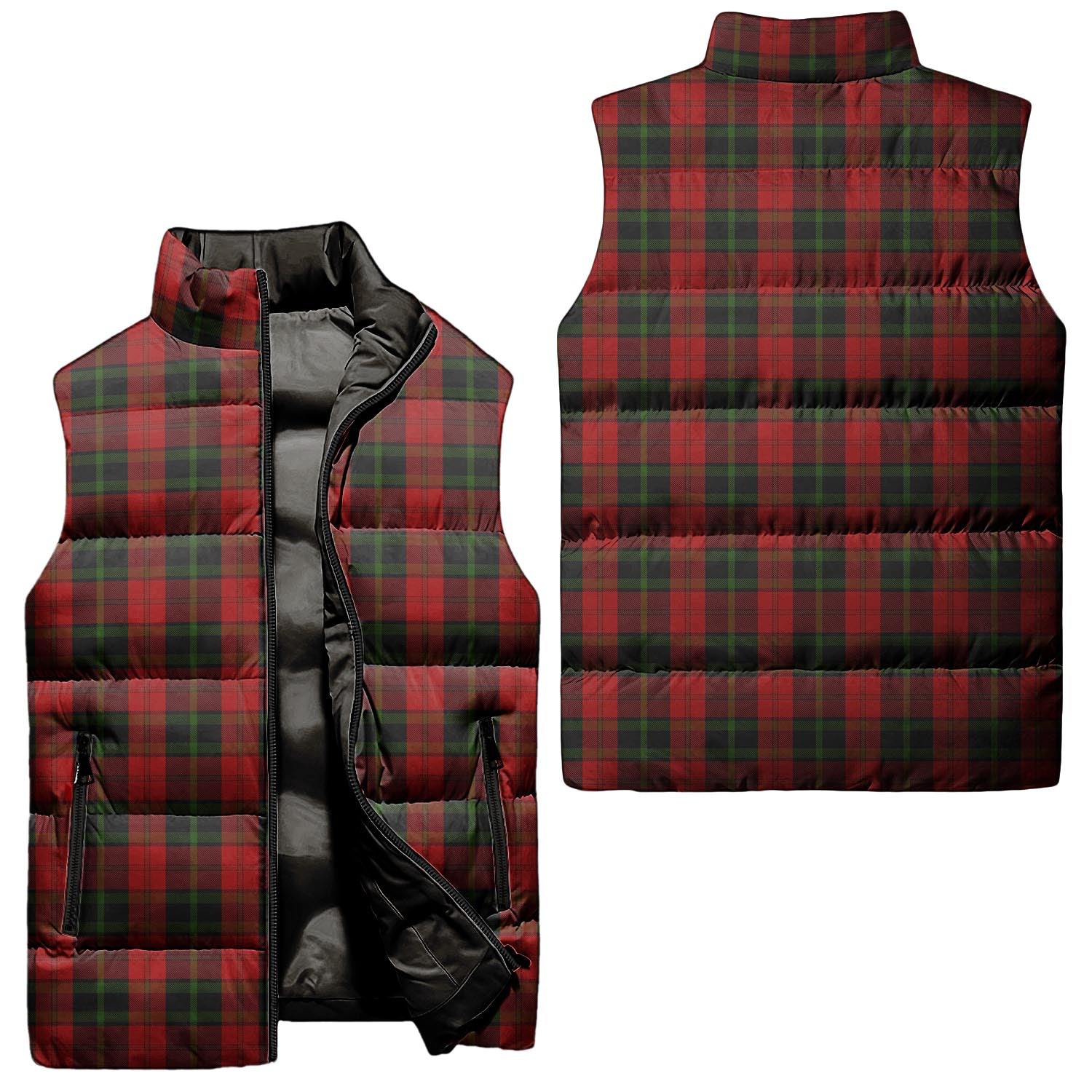 Rosser of Wales Tartan Sleeveless Puffer Jacket Unisex - Tartan Vibes Clothing