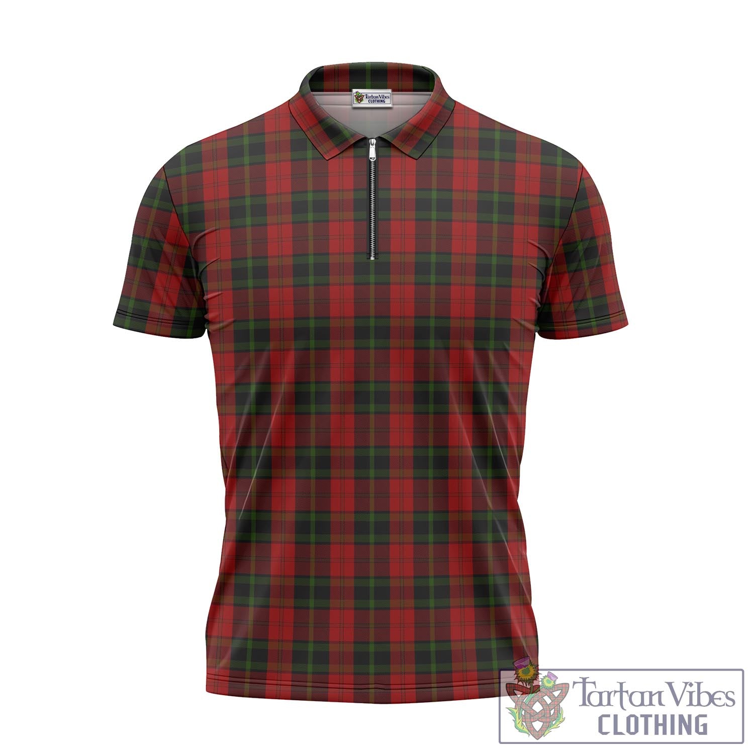 Rosser of Wales Tartan Zipper Polo Shirt - Tartan Vibes Clothing
