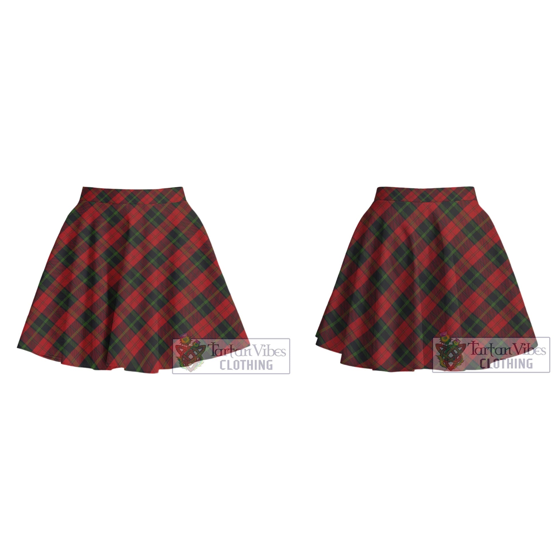 Tartan Vibes Clothing Rosser of Wales Tartan Women's Plated Mini Skirt