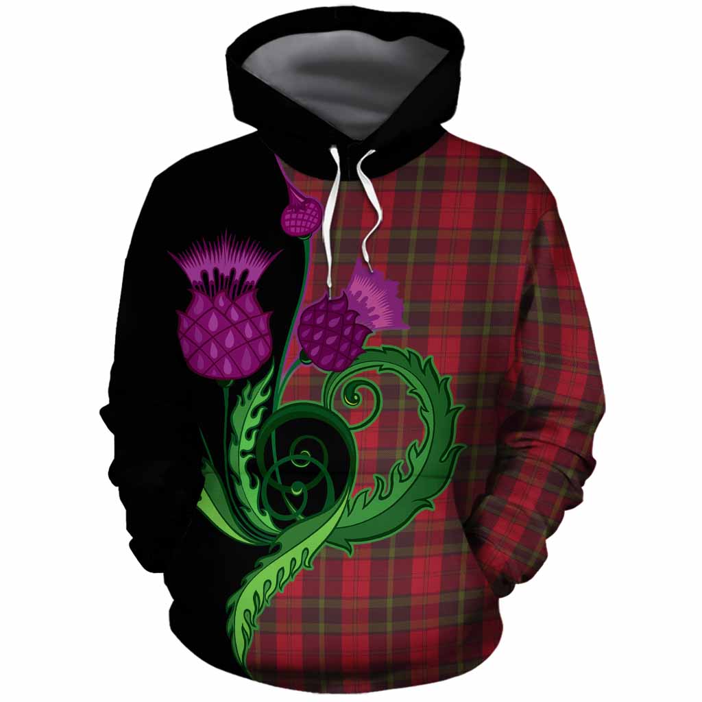 Rosser of Wales Tartan Cotton Hoodie Traditional Scottish Thistle