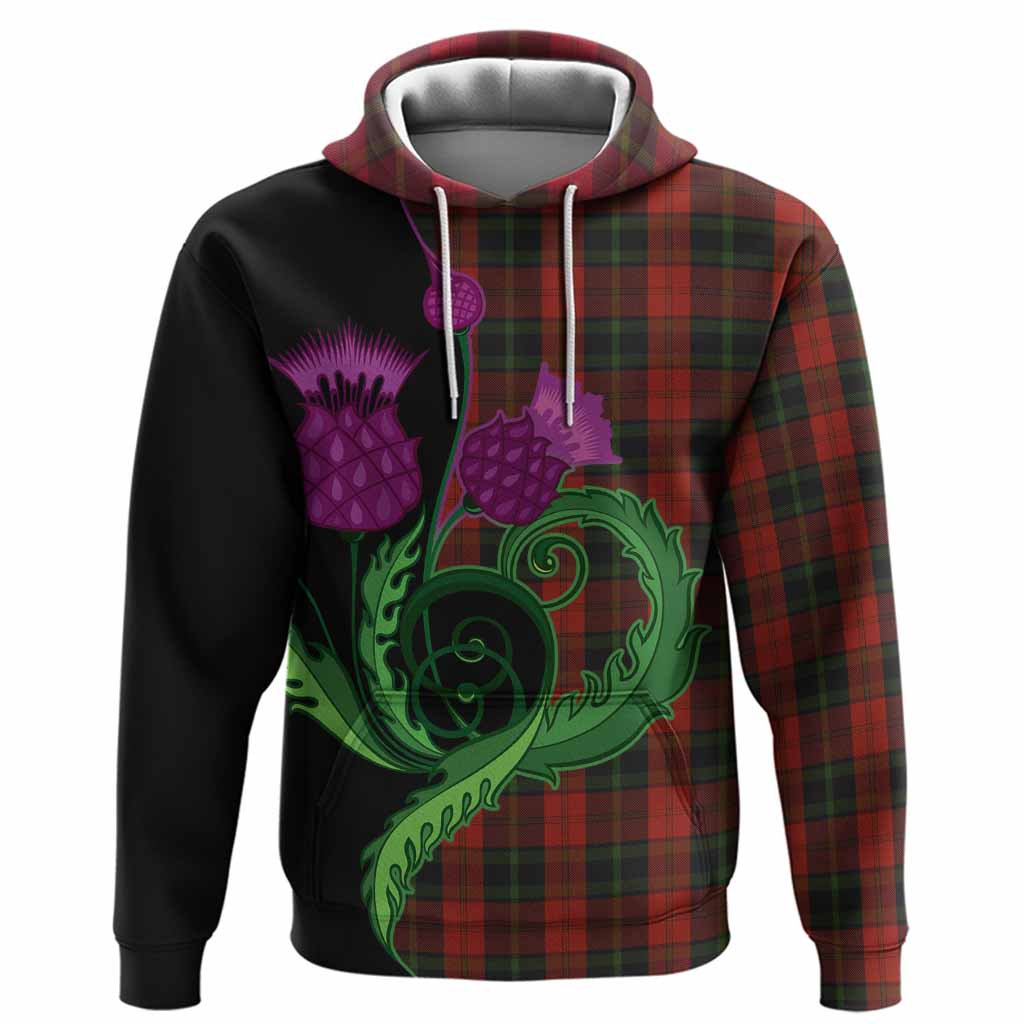 Rosser of Wales Tartan Hoodie Traditional Scottish Thistle