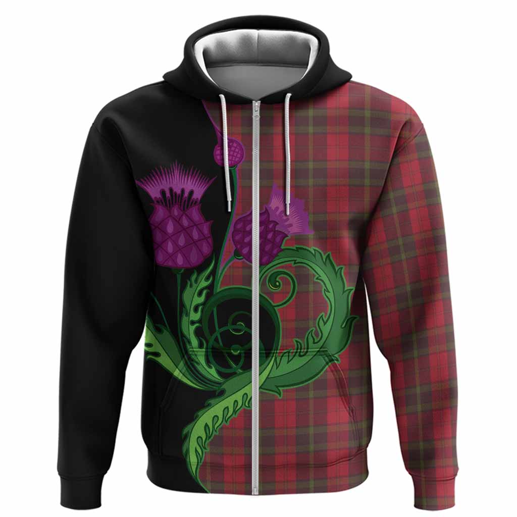 Rosser of Wales Tartan Hoodie Traditional Scottish Thistle