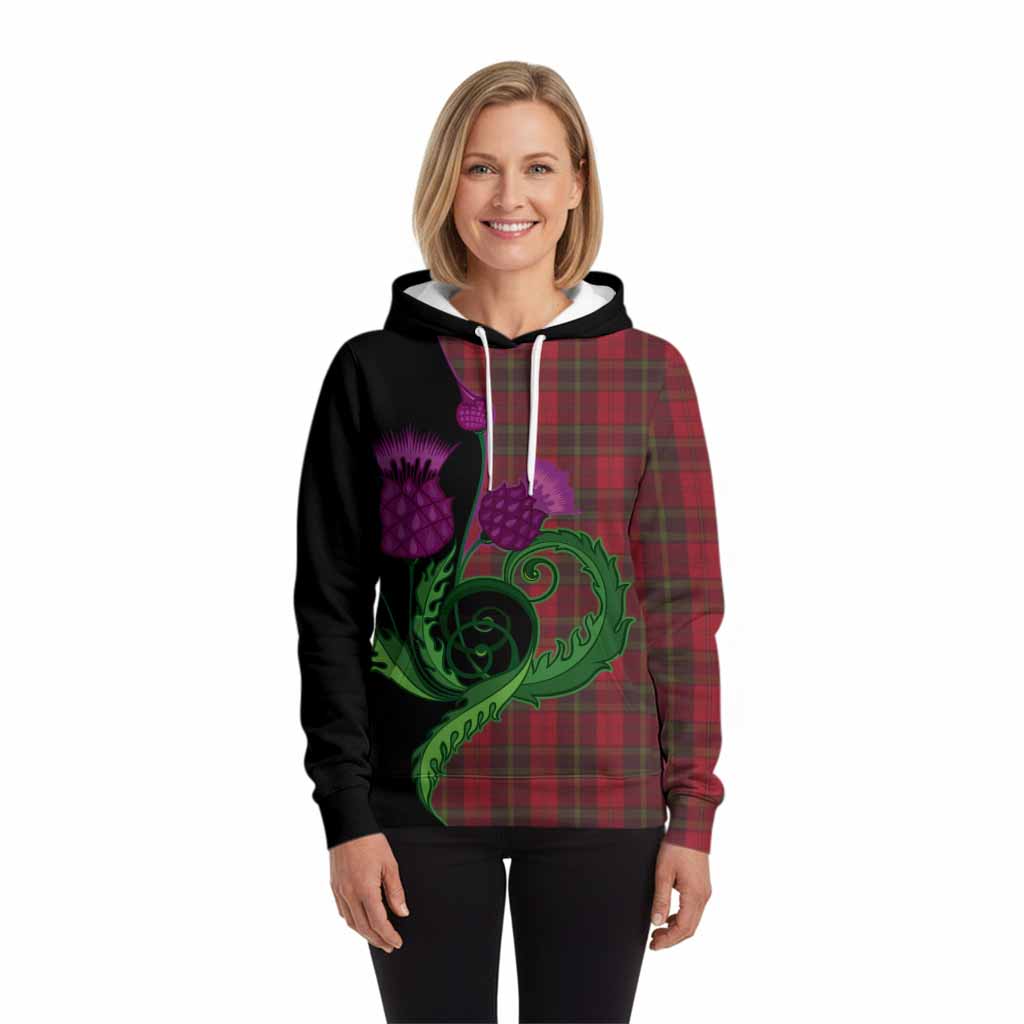 Rosser of Wales Tartan Hoodie Traditional Scottish Thistle