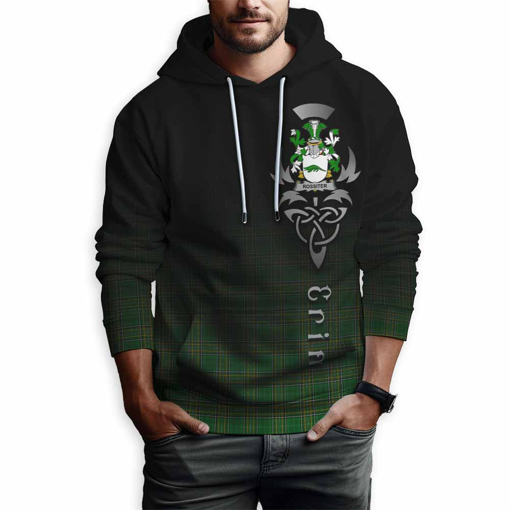 Rossiter Irish Clan Hoodie with Coat of Arms Erin Go Bragh Celtic Inspired Pullover Hoodie - Tartan Vibes Clothing