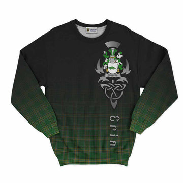 Rossiter Irish Clan Sweatshirt with Coat of Arms Erin Go Bragh Celtic Inspired Unisex - Tartan Vibes Clothing